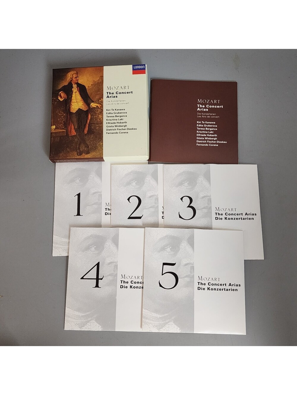 Mozart: The Concert Arias 5-CD Set London Decca Kiri Te Kanawa Gruberova